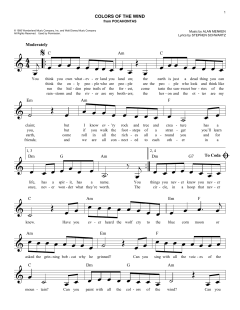 Colors Of The Wind von Vanessa Williams (Download) 