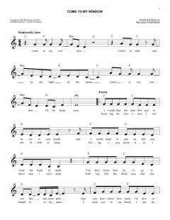 Come To My Window von Melissa Etheridge (Download) 