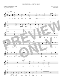 Create In Me A Clean Heart von Keith Green (Download) 