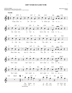 Don't Stand So Close To Me von The Police (Download) 