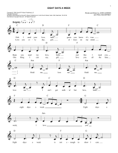 Eight Days A Week von The Beatles (Download) 