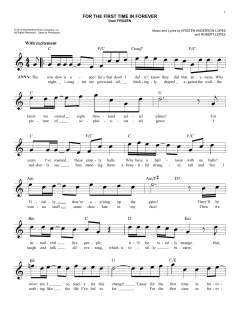 For The First Time In Forever von Robert Lopez (Download) 