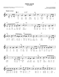 Friend Like Me von Alan Menken (Download) 
