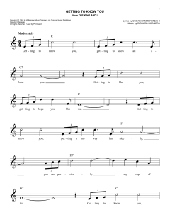 Getting To Know You von Richard Rodgers (Download) 