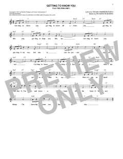 Getting To Know You von Richard Rodgers (Download) 