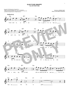 Glad To Be Unhappy von Lena Horne (Download) 