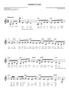 Goodbye To Love von The Carpenters (Download) 