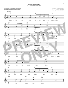 Gypsy Love Song von Victor Herbert (Download) 