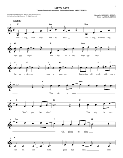 Happy Days von Charles Fox (Download) 