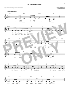 He Knows My Name von Tommy Walker (Download) 