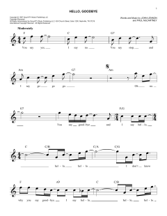 Hello, Goodbye von The Beatles (Download) 