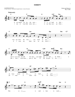 Honesty von Billy Joel (Download) 