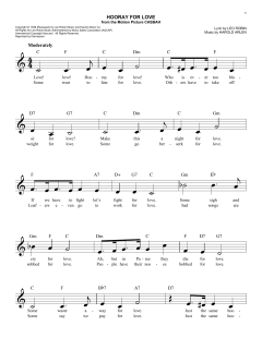 Hooray For Love von Leo Robin (Download) 