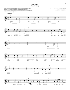 Hosanna von Paul Baloche (Download) 