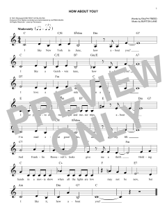 How About You? von Burton Lane (Download) 