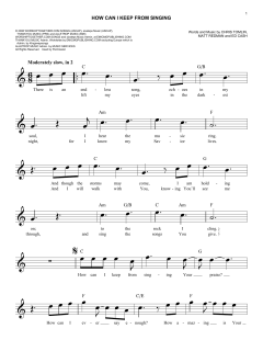 How Can I Keep From Singing von Chris Tomlin (Download) 