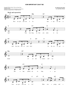 How Important Can It Be von Joni James (Download) 