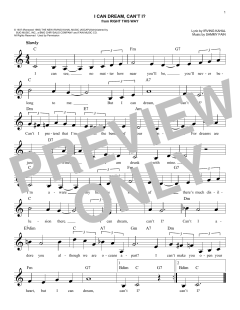 I Can Dream, Can't I? von Sammy Fain (Download) 