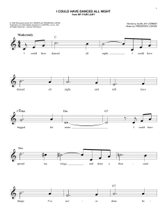 I Could Have Danced All Night von Alan Jay Lerner (Download) 
