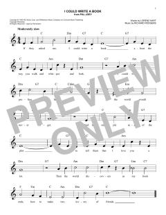 I Could Write A Book von Richard Rodgers (Download) 