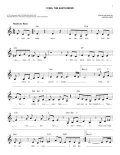 I Feel The Earth Move von Carole King (Download) 