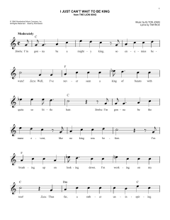 I Just Can't Wait To Be King von Elton John (Download) 