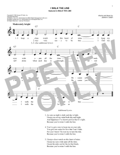 I Walk The Line von Johnny Cash (Download) 