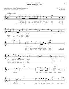 I Wish It Would Rain von Phil Collins (Download) 