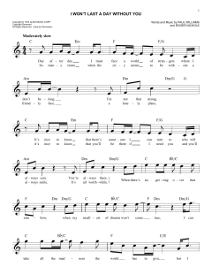 I Won't Last A Day Without You von The Carpenters (Download) 