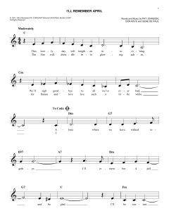 I'll Remember April von Don Raye (Download) 