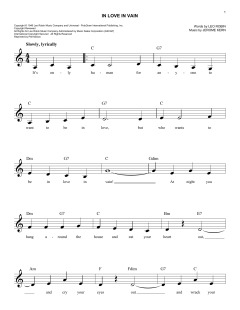 In Love In Vain von Leo Robin (Download) 