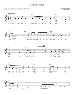 In The Air Tonight von Phil Collins (Download) 