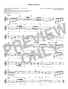 Indian Love Call von Otto Harbach (Download) 