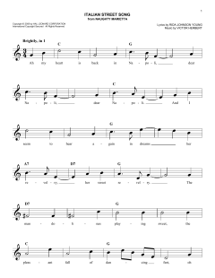 Italian Street Song von Victor Herbert (Download) 