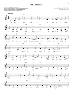 It's A Good Day von Peggy Lee (Download) 