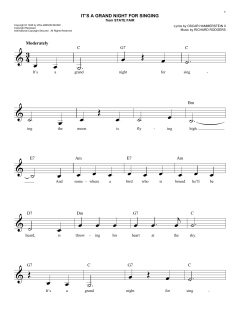 It's A Grand Night For Singing von Richard Rodgers (Download) 