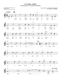 It's A Small World von Robert Bernard Sherman (Download) 