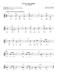 I've Got Your Number von Cy Coleman (Download) 