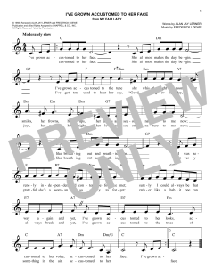 I've Grown Accustomed To Her Face von Alan Jay Lerner (Download) 