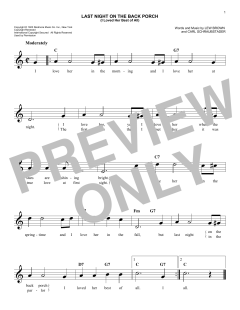 Last Night On The Back Porch von Lew Brown (Download) 