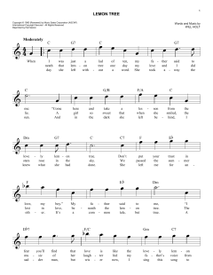 Lemon Tree von Trini Lopez (Download) 