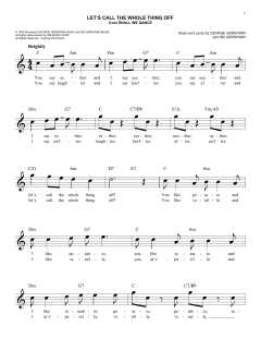 Let's Call The Whole Thing Off von Ira Gershwin (Download) 