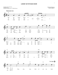 Lookin' Out My Back Door von Creedence Clearwater Revival (Download) 