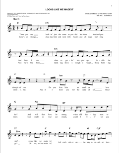 Looks Like We Made It von Barry Manilow (Download) 