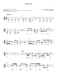 Lovely Rita von The Beatles (Download) 