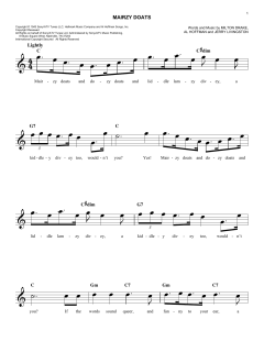 Mairzy Doats von Al Hoffman (Download) 