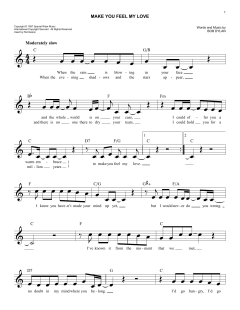 Make You Feel My Love von Bob Dylan (Download) 