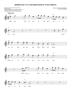 Mammas Don't Let Your Babies Grow Up To Be Cowboys von Ed Bruce (Download) 