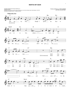 Martha My Dear von The Beatles (Download) 