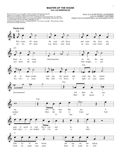 Master Of The House von Alain Boublil (Download) 